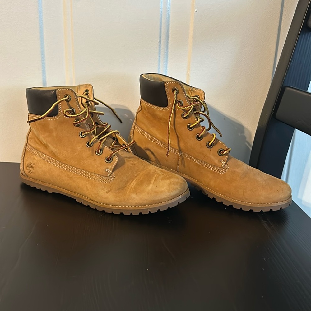 Timberlands, have been worn, size 7, women’s
